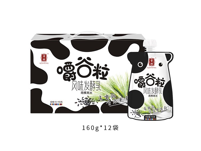 嚼谷粒青稞黑米風味發(fā)酵乳